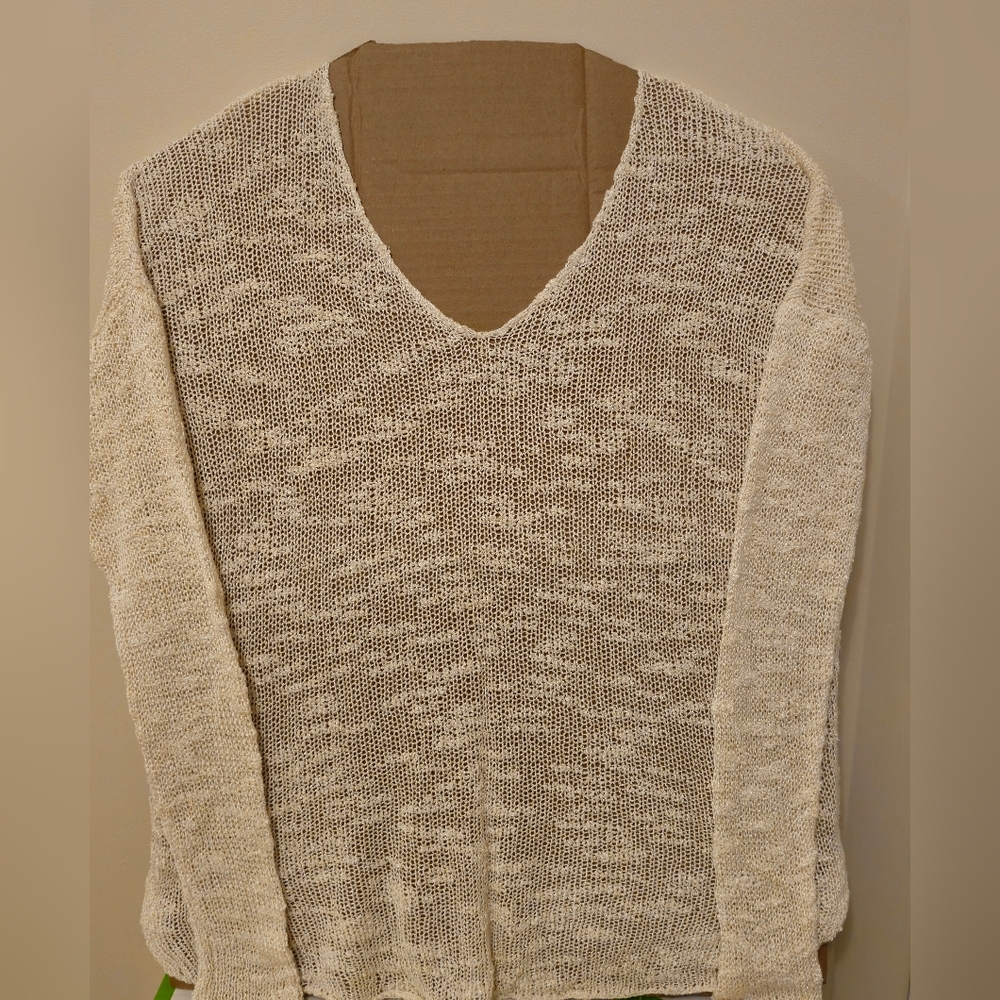 Helmut Lang Women's Cream Sweater, Medium